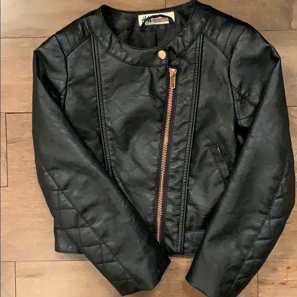 H&M Other - H&M girls black faux leather jacket